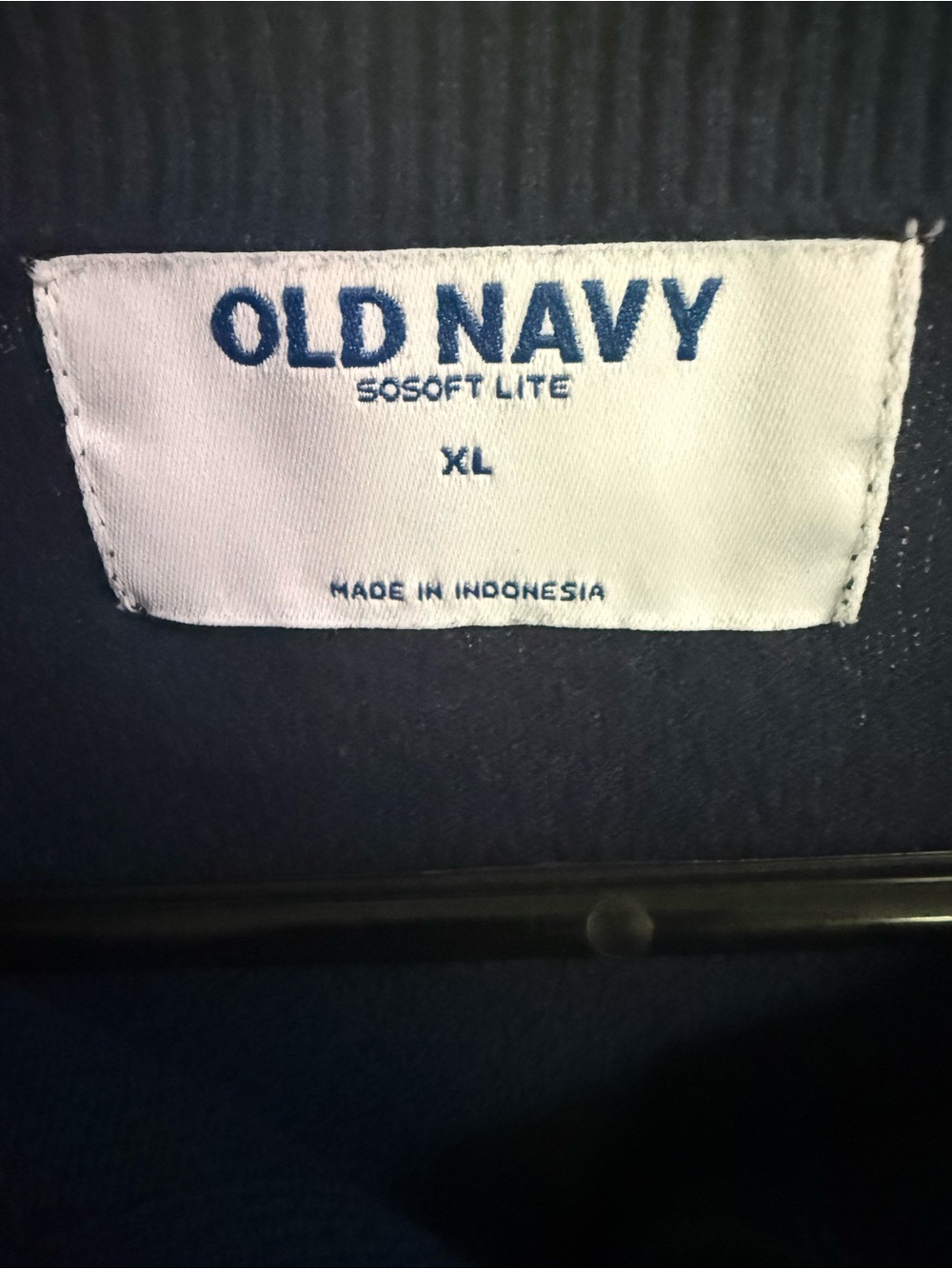 Old Navy Women's Navy Button-Front Crewneck Cardigan - Picture 4 of 6